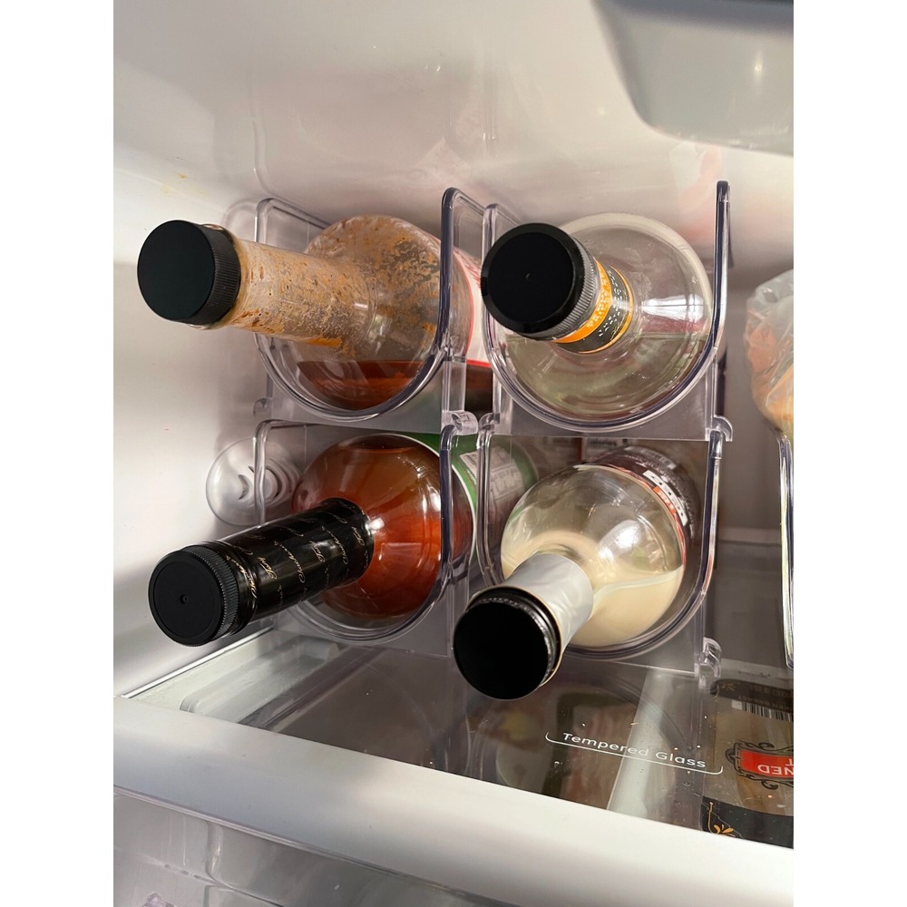 Acrylic Refrigerator or Pantry Organizers‎ for Wine Bottles and More